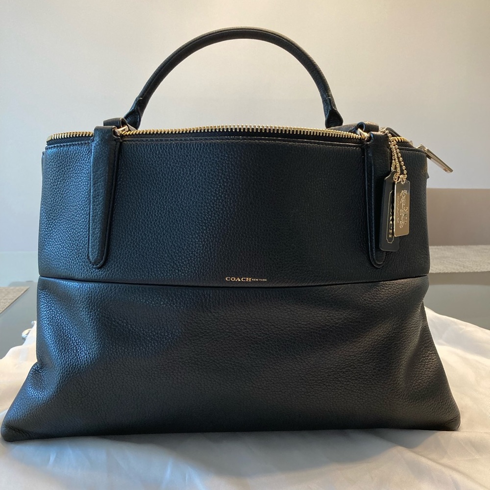 Coach Borough Pebbled Leather Bag.